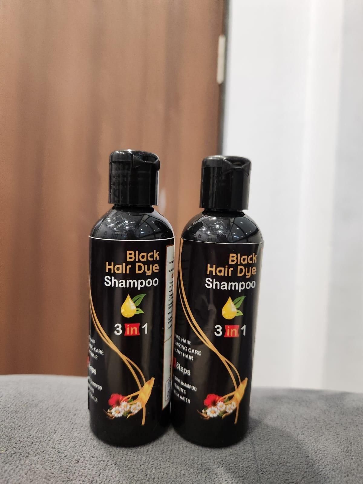 Instant Black Herbal Hair Dye Shampoo